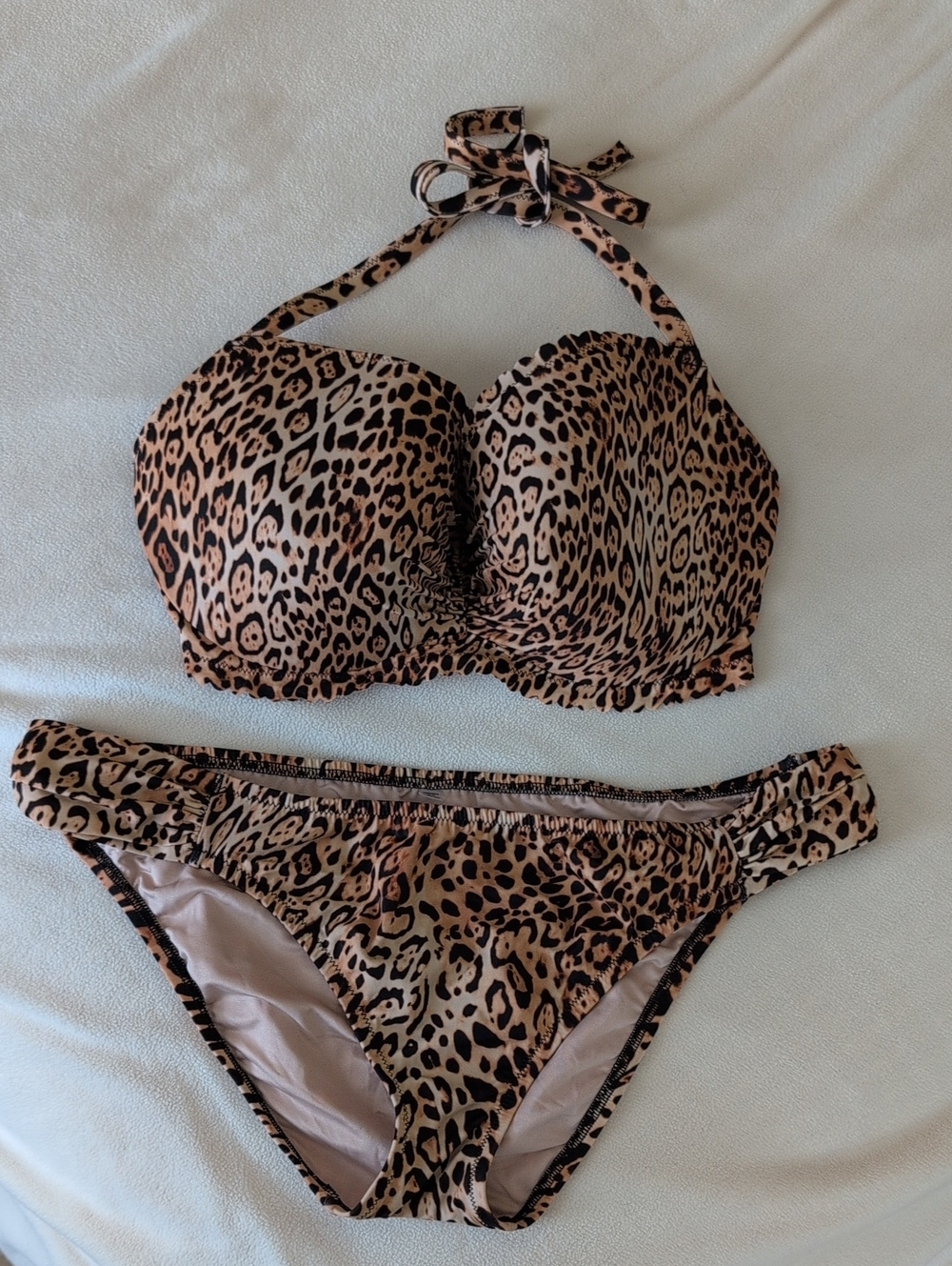 Victoria's Secret Leopard Bikini 36DDD XL